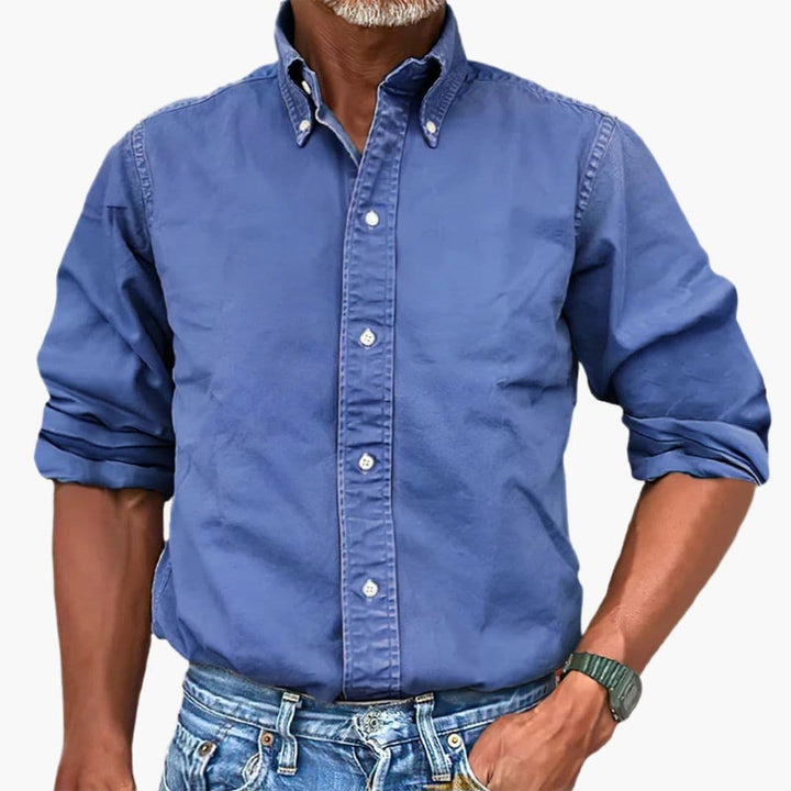 Heren Overhemd | Button Down | Lange Mouwen | Klassieke Kraag