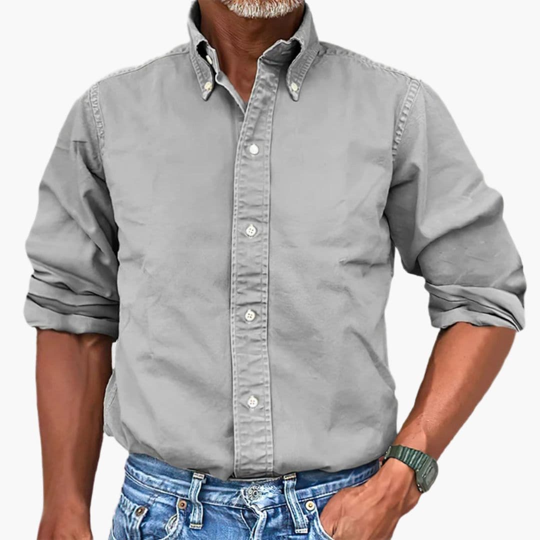 Heren Overhemd | Button Down | Lange Mouwen | Klassieke Kraag
