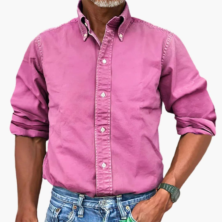 Heren Overhemd | Button Down | Lange Mouwen | Klassieke Kraag