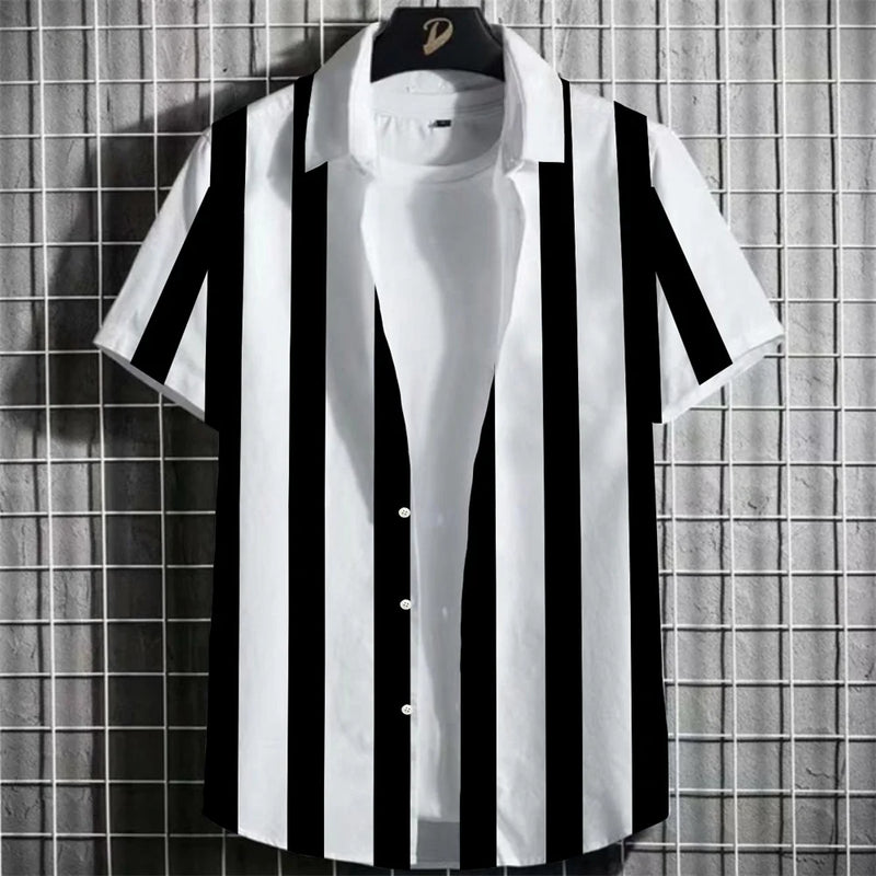 Heren Shirt | Mahjong Print | Retro Stijl | Zomer