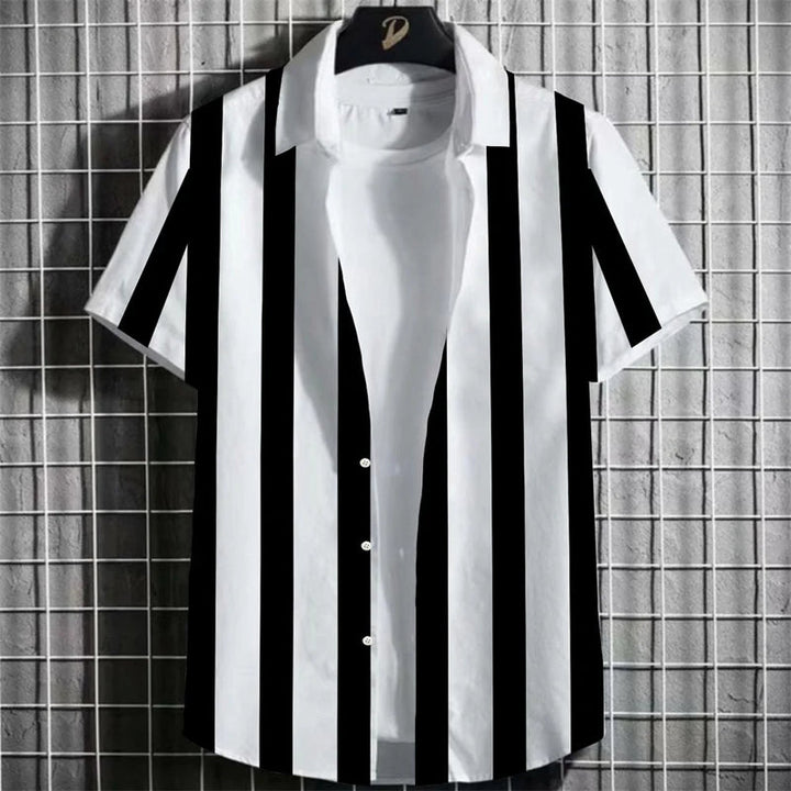 Heren Shirt | Mahjong Print | Retro Stijl | Zomer
