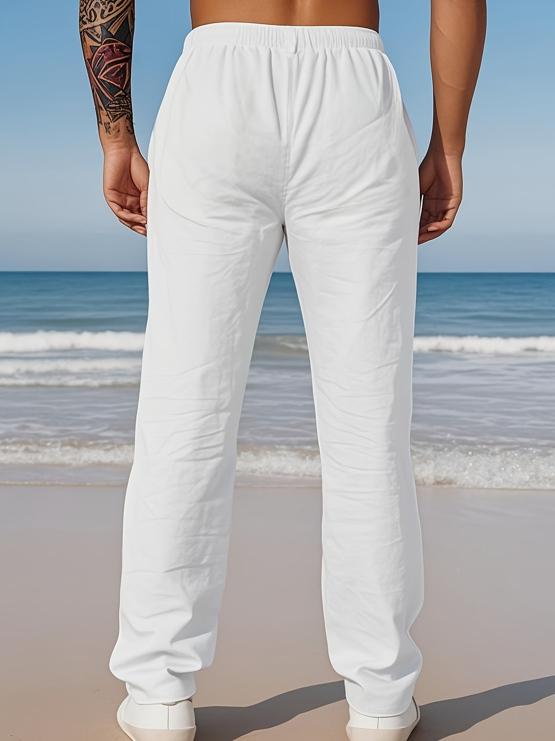 Heren Broek | Straight | Met Trekkoord | Zomer