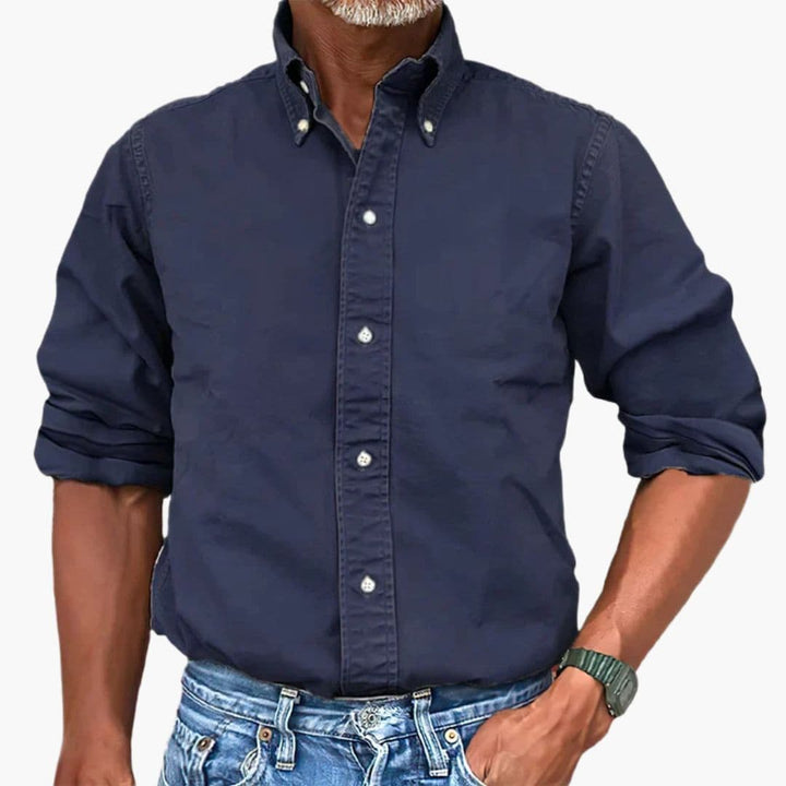 Heren Overhemd | Button Down | Lange Mouwen | Klassieke Kraag