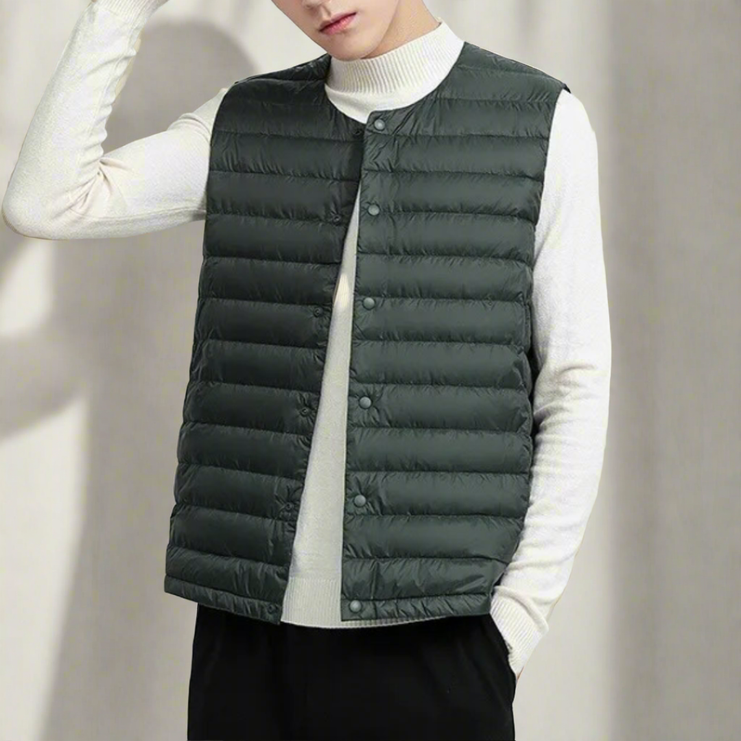 Vest Heren | Lichtgewicht & Comfortabele Stijl | Knoopsluiting