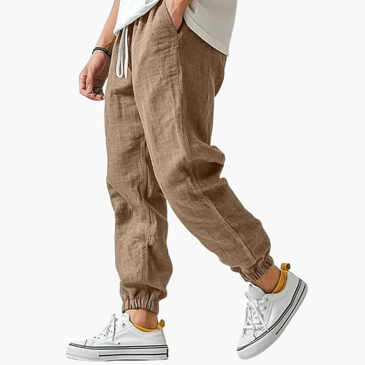 Heren Broek | Straight | Trekkoord | Zomer