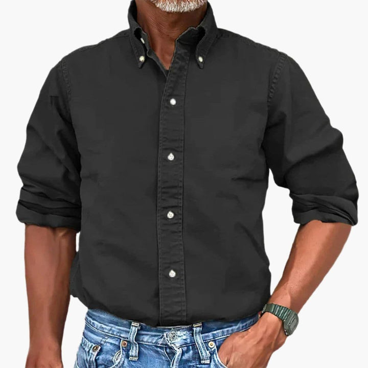 Heren Overhemd | Button Down | Lange Mouwen | Klassieke Kraag