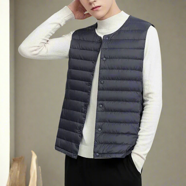 Vest Heren | Lichtgewicht & Comfortabele Stijl | Knoopsluiting