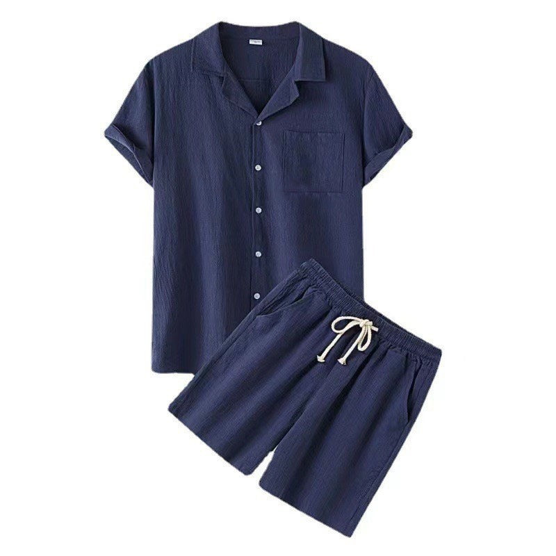 Heren Zomer Set | Stijlvol & Ademend | Shirt met Shorts