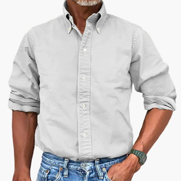 Heren Overhemd | Button Down | Lange Mouwen | Klassieke Kraag