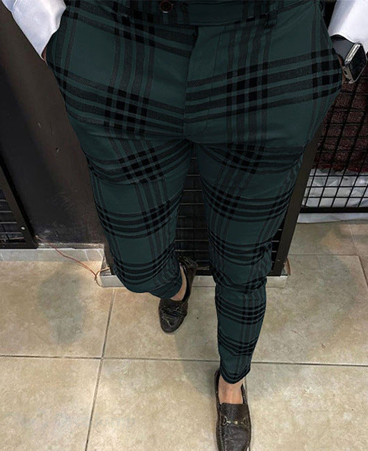 Heren Broek | Slanke Pasvorm | Geruit | Zakelijk & Casual