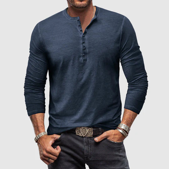 Heren Shirt | Straight | Lange Mouw | Zomer