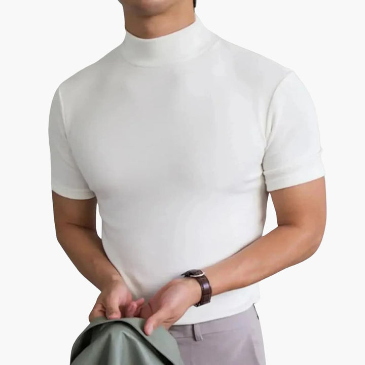 Heren Colshirt | T-Shirt | Korte Mouwen | Slim Fit