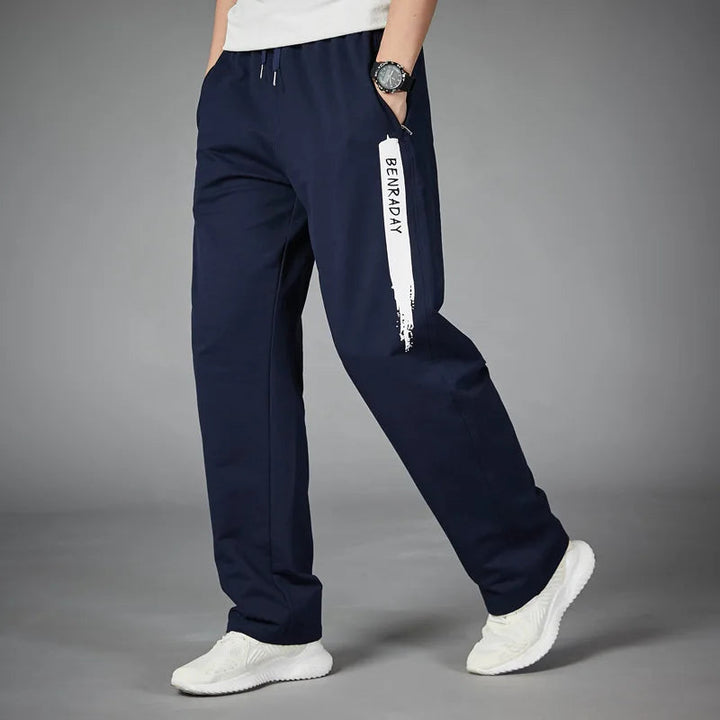 Joggingbroek heren | Straight leg | Met Ritszakken | Winter