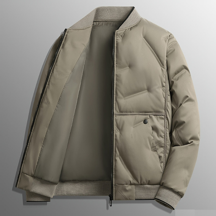 Winterjas Heren | Thermisch Gevoerd | Sportieve Baseball Jas met Ritssluiting