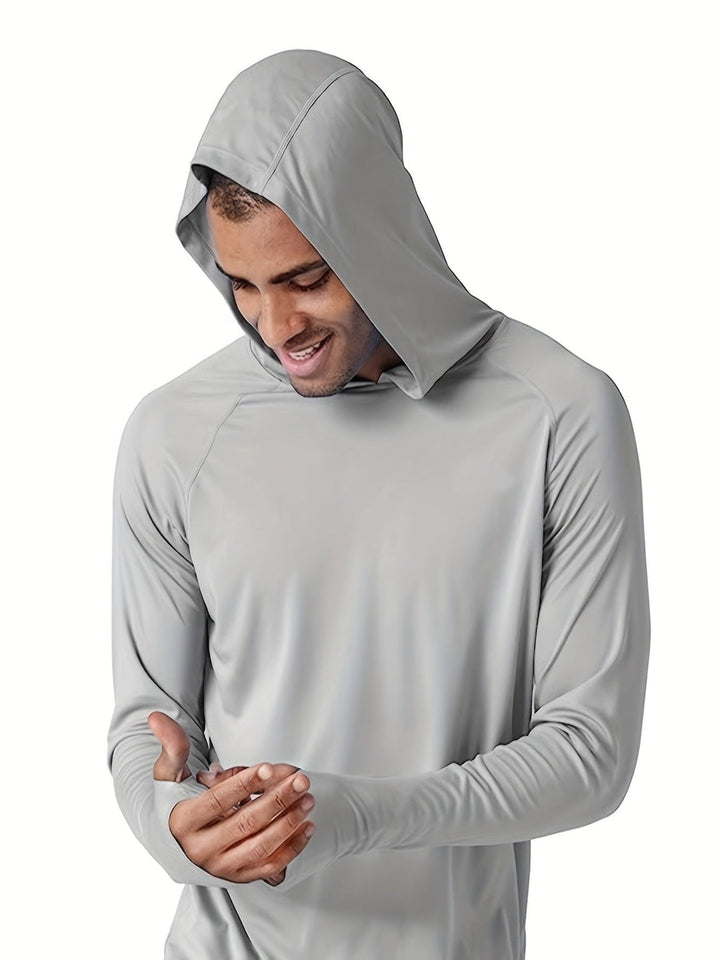 Heren Shirt met Capuchon | Sneldrogend & Ademend | Lichtgewicht Polyester