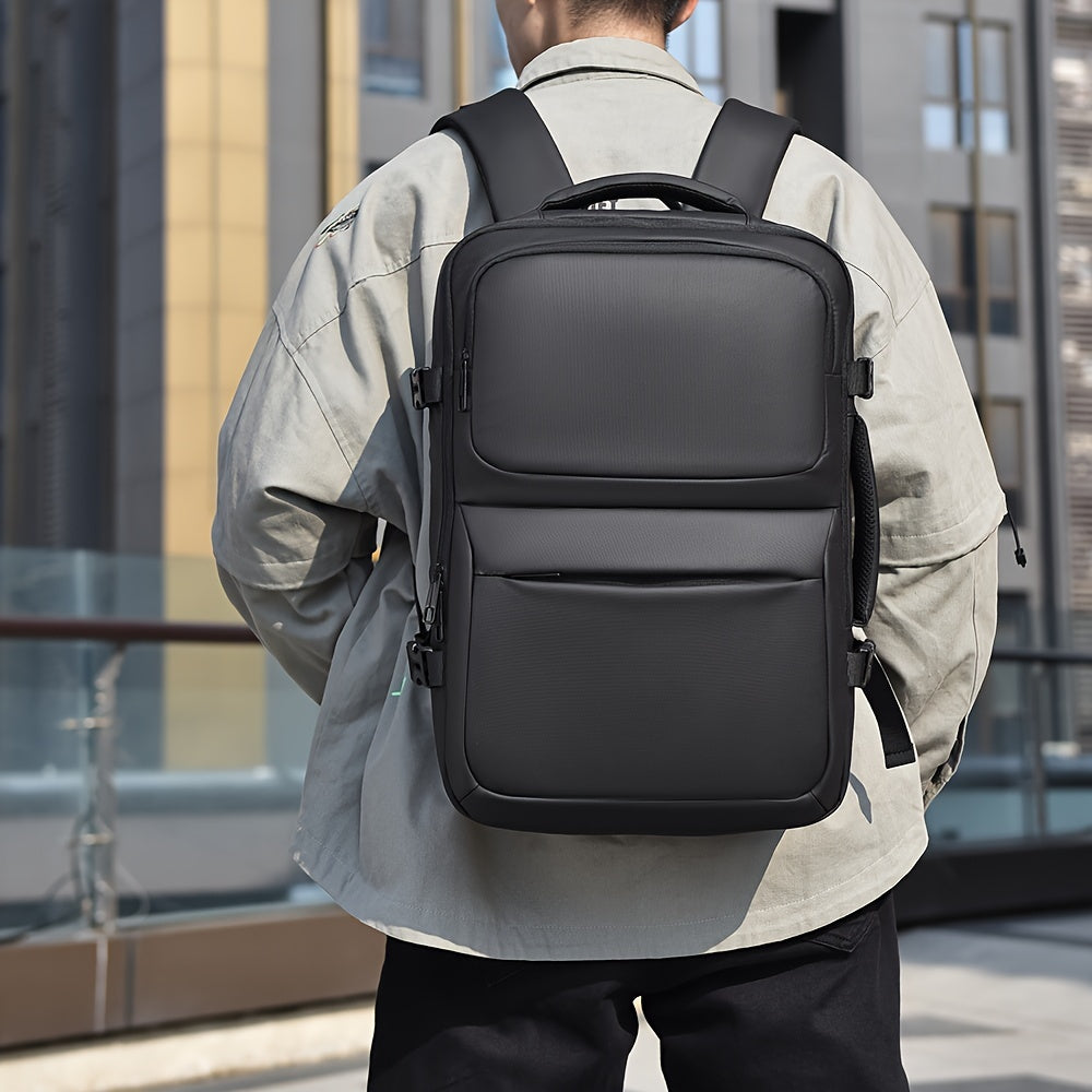 Heren Rugzak | Strak Minimalistisch Design | Duurzaam Nylon & Laptopvak | Voor Werk, School & Reizen