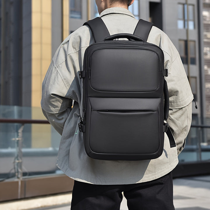 Heren Rugzak | Strak Minimalistisch Design | Duurzaam Nylon & Laptopvak | Voor Werk, School & Reizen