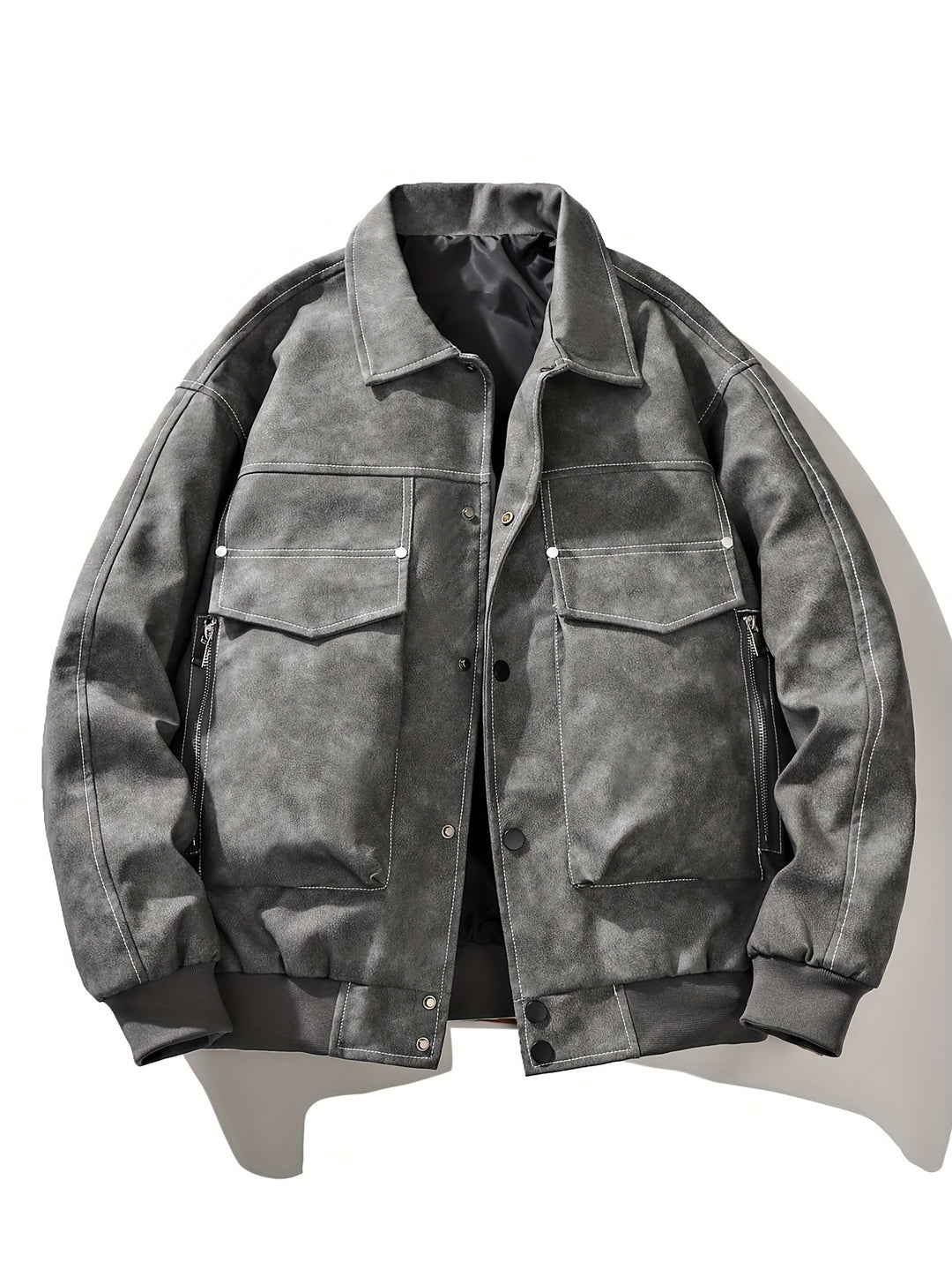 Heren Jas | Vintage | Met Drukknoopsluiting | Lente