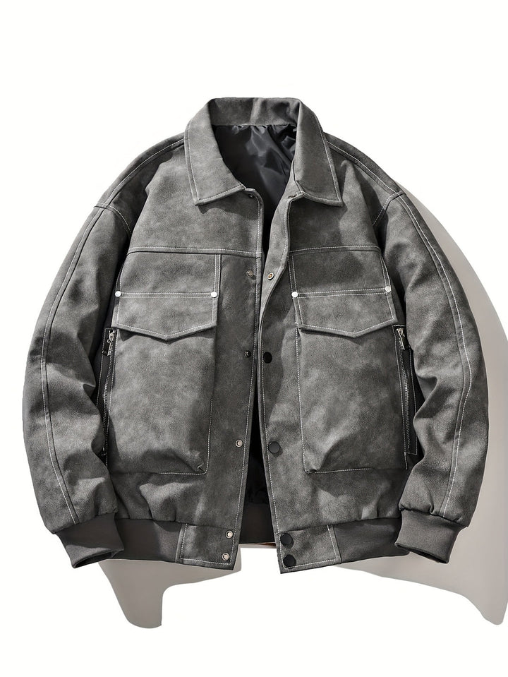 Heren Jas | Vintage | Met Drukknoopsluiting | Lente