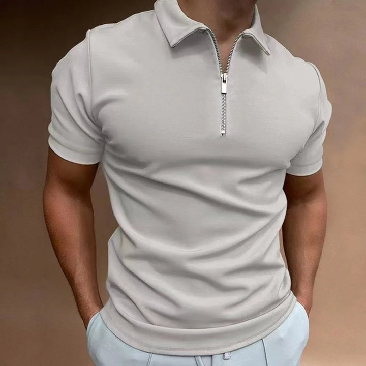 Heren Polo | Slimfit | Halve Rits | Zomer