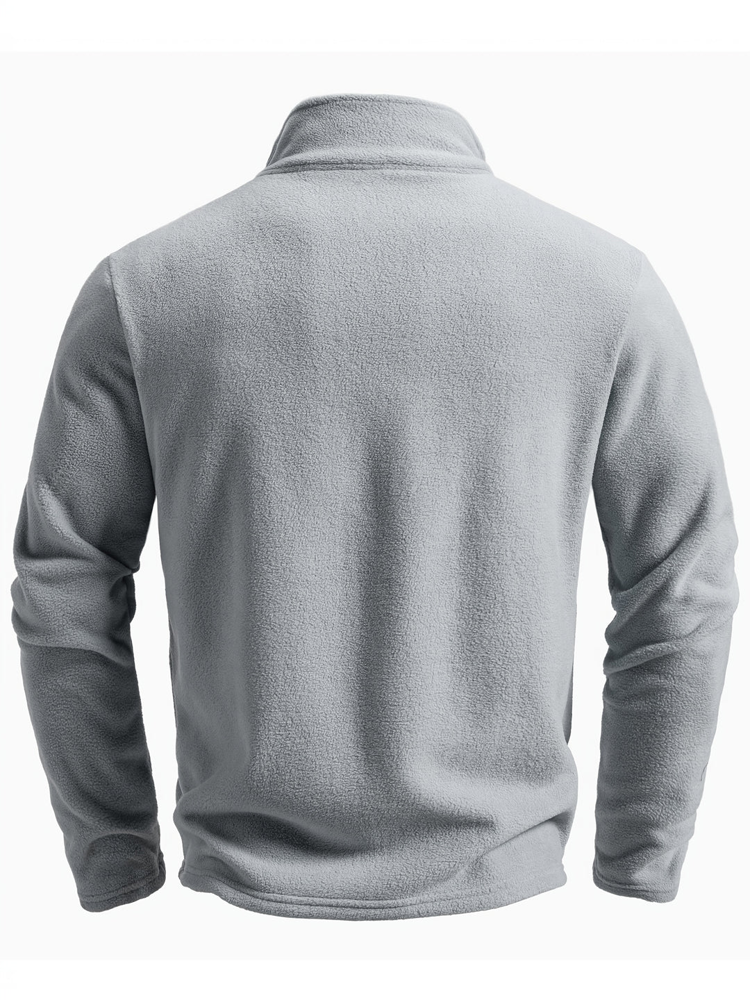 Heren Jas | Warme Lange Mouw | Standkraag & Effen Design | Herfst