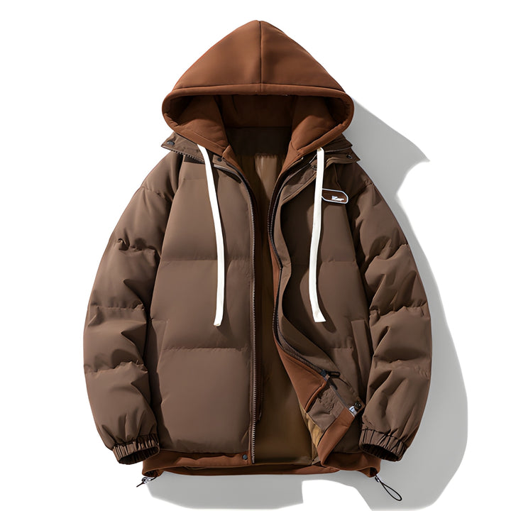 Winterjas Heren | Dikke Gewatteerde Jas met Capuchon | Trendy & Warm