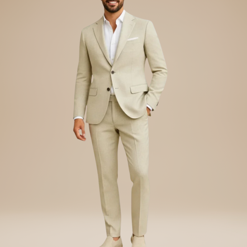 Heren Pak | Lichtgewicht Tweedelig Kostuum | Elegante Kleding