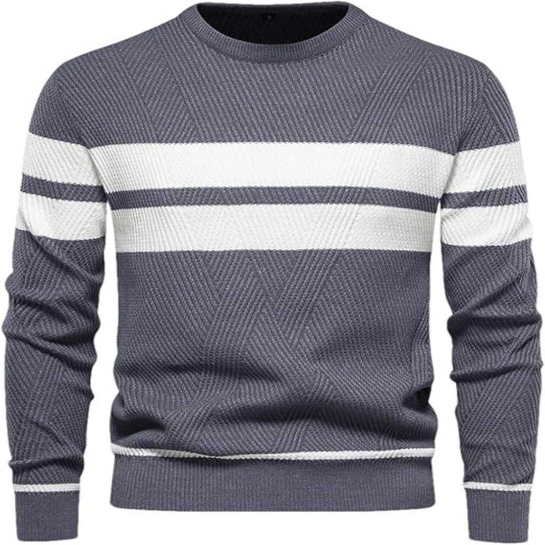 Truien Heren | Warme Gebreide Sweater | Patchwork Design