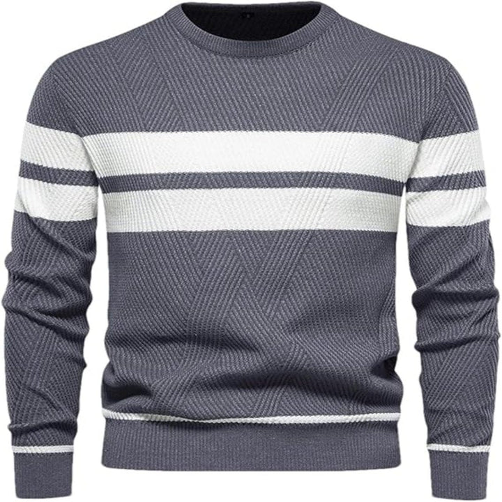 Truien Heren | Warme Gebreide Sweater | Patchwork Design