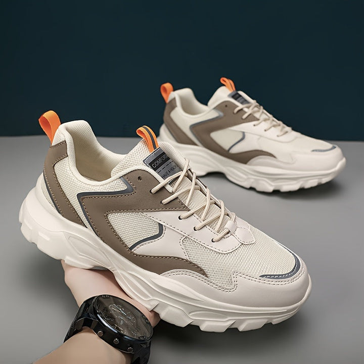 Heren Sportsneakers | Preppy Stijl & Ademend Mesh | Comfortabel & Casual | EVA Zool