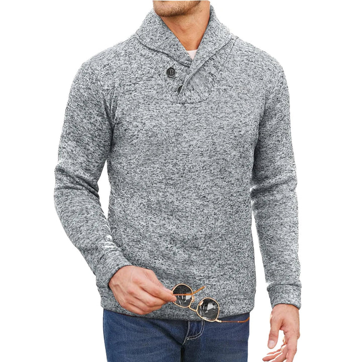 Elegante coltrui met verfijnd knoopdetail en tijdloze verfijning voor heren | Jelte