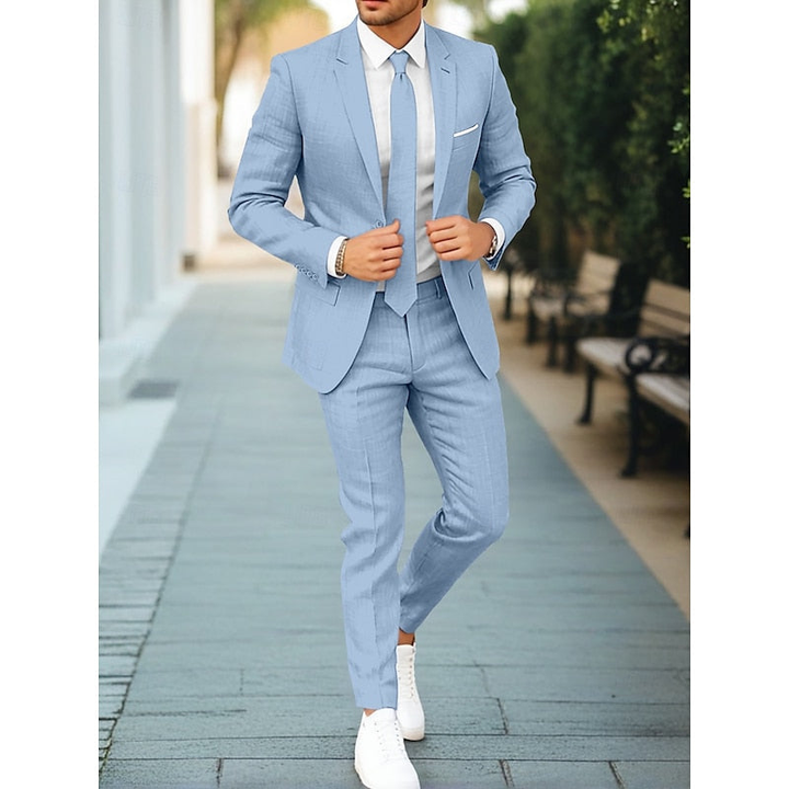 Heren Pak | 2-Delige Set & Slim Fit | Zakelijke Look