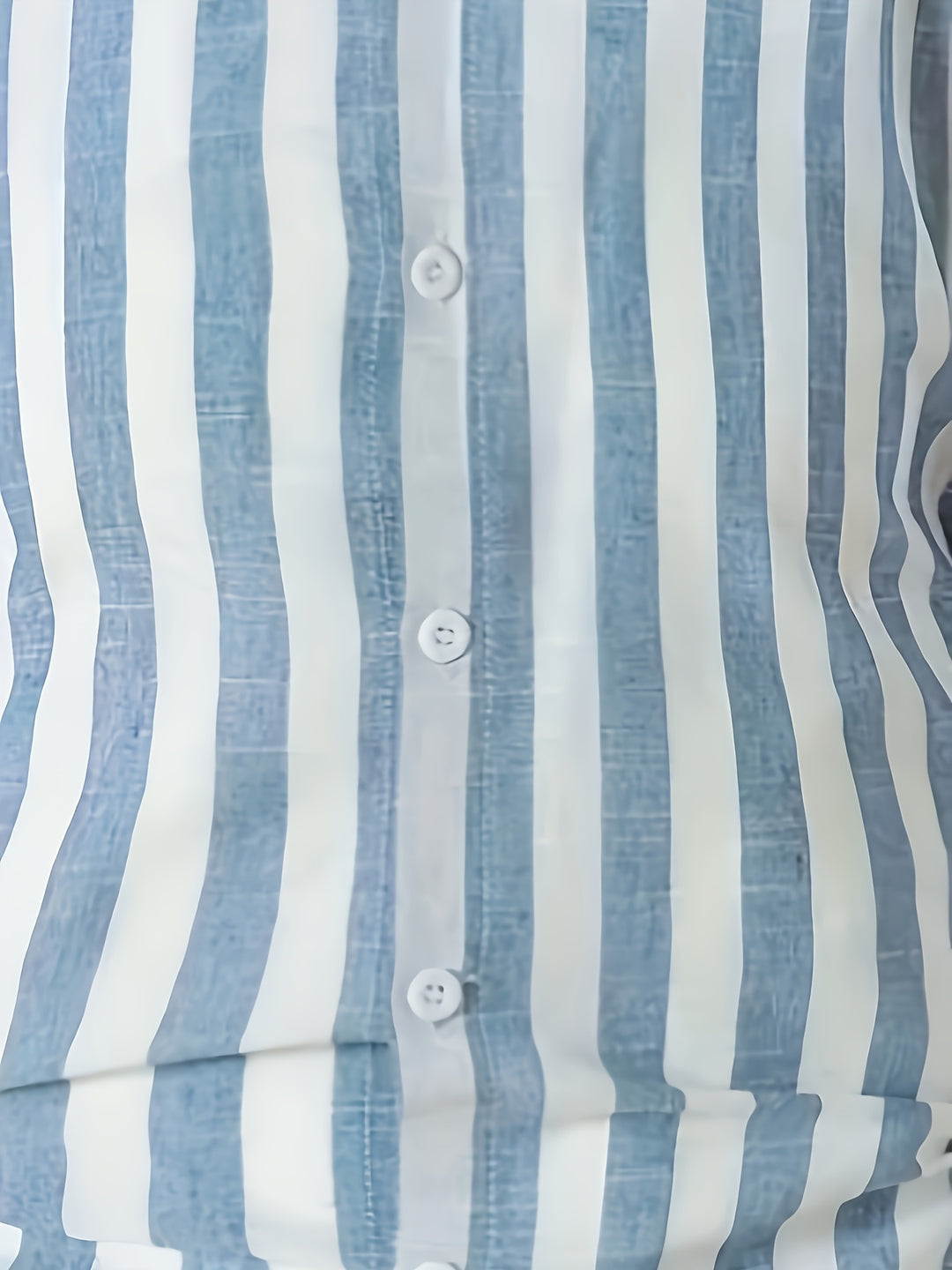 Heren Overhemd | Gestreept & Comfort Stretch | Korte Mouw & Reverskraag