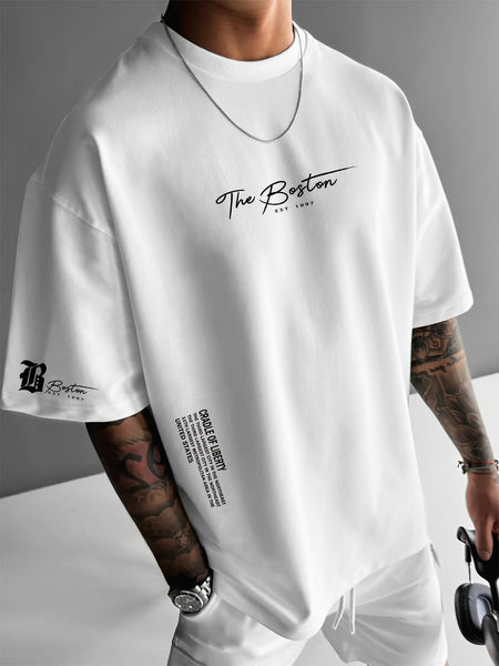 Herenshirt | Trendy Slogan Print | Losse Pasvorm | Zomer
