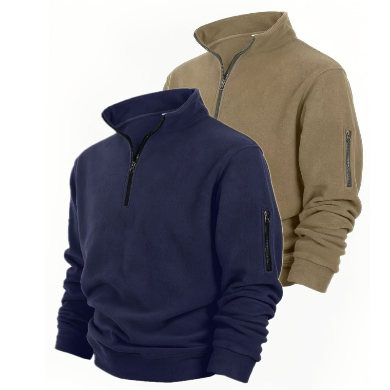 Truien Heren | Half-Zip | Comfortabel & Casual | Effen Design