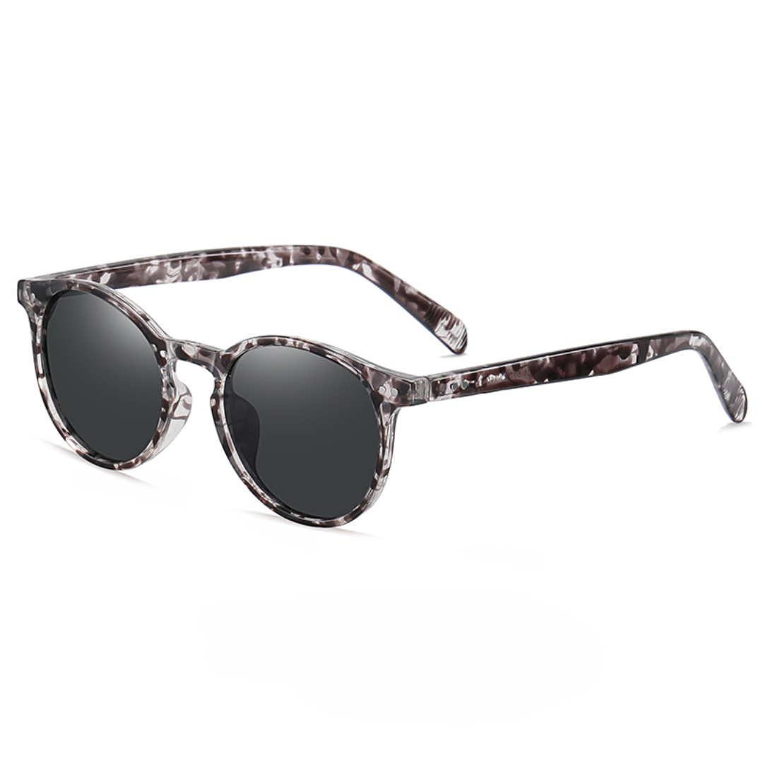 Heren Zonnebril | Retro Rond Model | Gepolariseerd & UV400 | Kleine Vintage Look