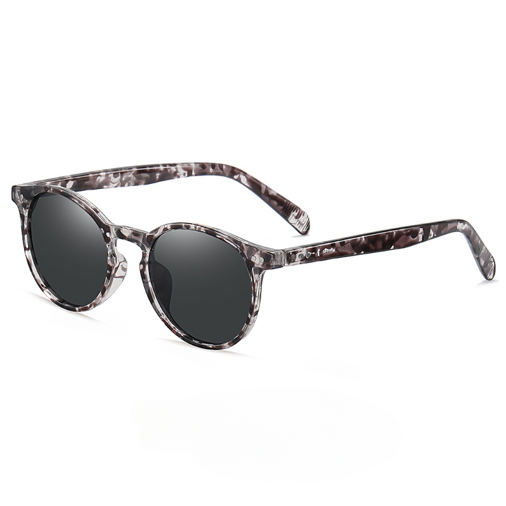 Heren Zonnebril | Retro Rond Model | Gepolariseerd & UV400 | Kleine Vintage Look
