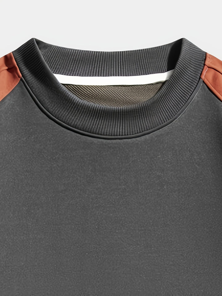 Heren Sweatshirt | Modern & Veelzijdig | Kleurblok Ontwerp | Klassieke Ronde Hals