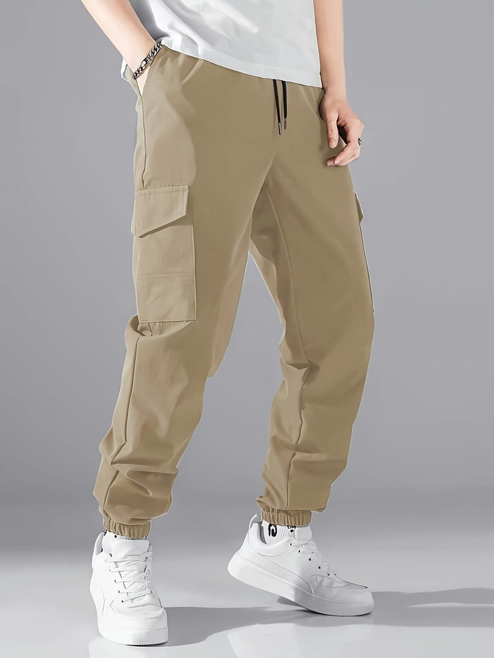 Heren Cargo Broek | Baggy & Comfortabel | Elastische Taille & Multi-Zakken | Streetwear