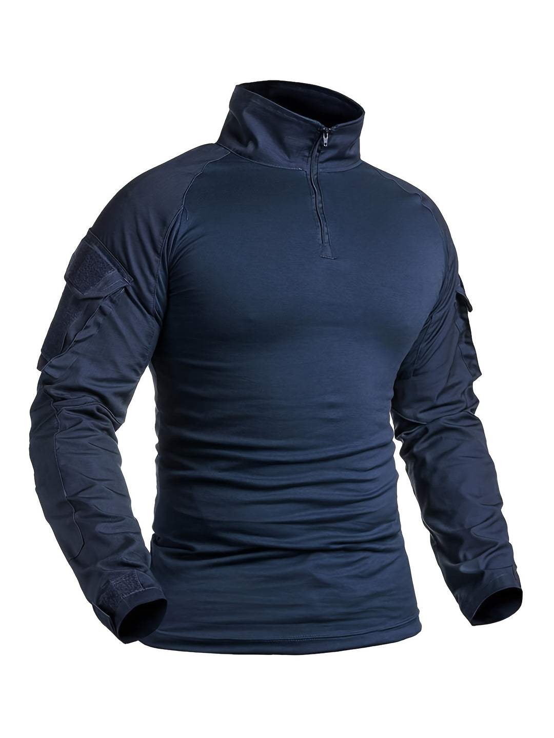 Herensportieve Rits-Jas | Lange Mouwen | Gebreid Slim-Fit | Effen Kleur