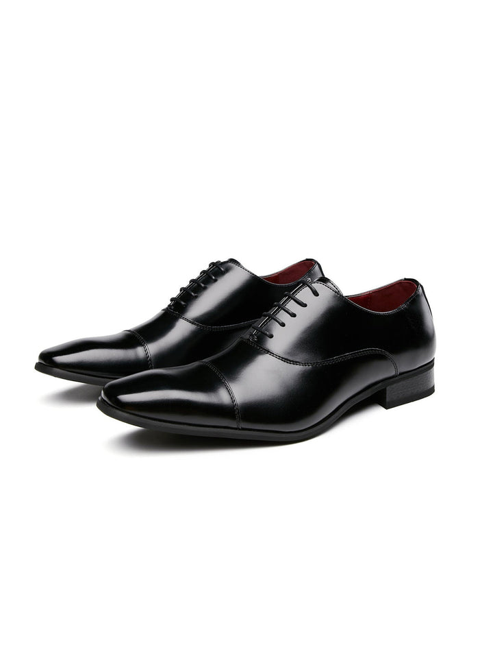 Heren Veterschoenen | Echt Leer | Gepolijste Afwerking & Klassiek Design | Formeel & Comfortabel