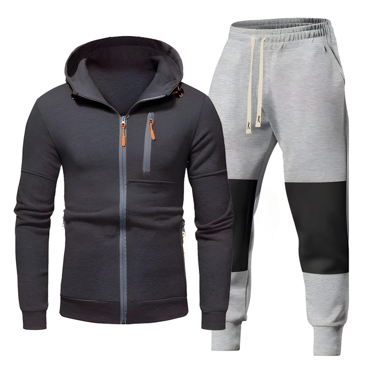 Heren Trainingspak | Sportieve Hoodie & Joggingbroek | Functionele Ritszakken | Kleding