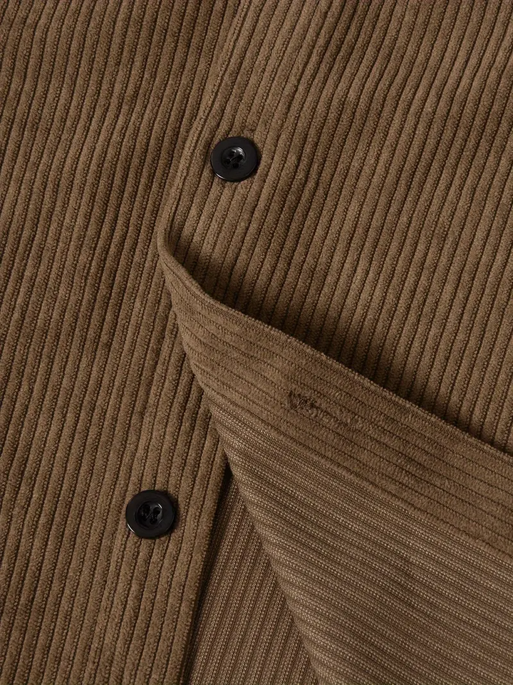 Heren Overhemd | Comfortabel & Trendy | Ribstof Design | Casual Kleding