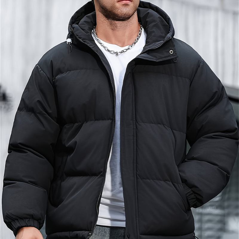 Winterjas Heren | Lichte Puffer Look & Streetstyle Design | Tussenjas Heren met Capuchon