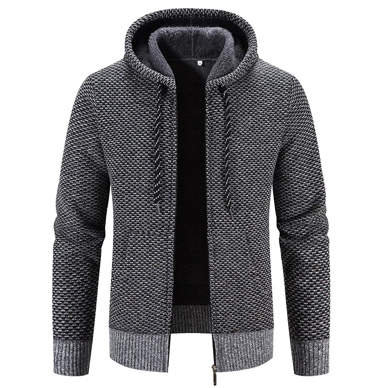 Vest Heren | Gebreid Cardigan met Capuchon | Comfortabele Jas Heren