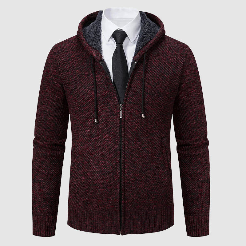 Verfijnd gebreid vest met capuchon voor heren met moeiteloze stijl en comfort | Hidde