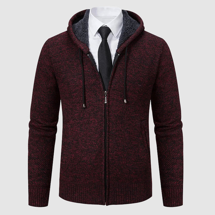 Verfijnd gebreid vest met capuchon voor heren met moeiteloze stijl en comfort | Hidde