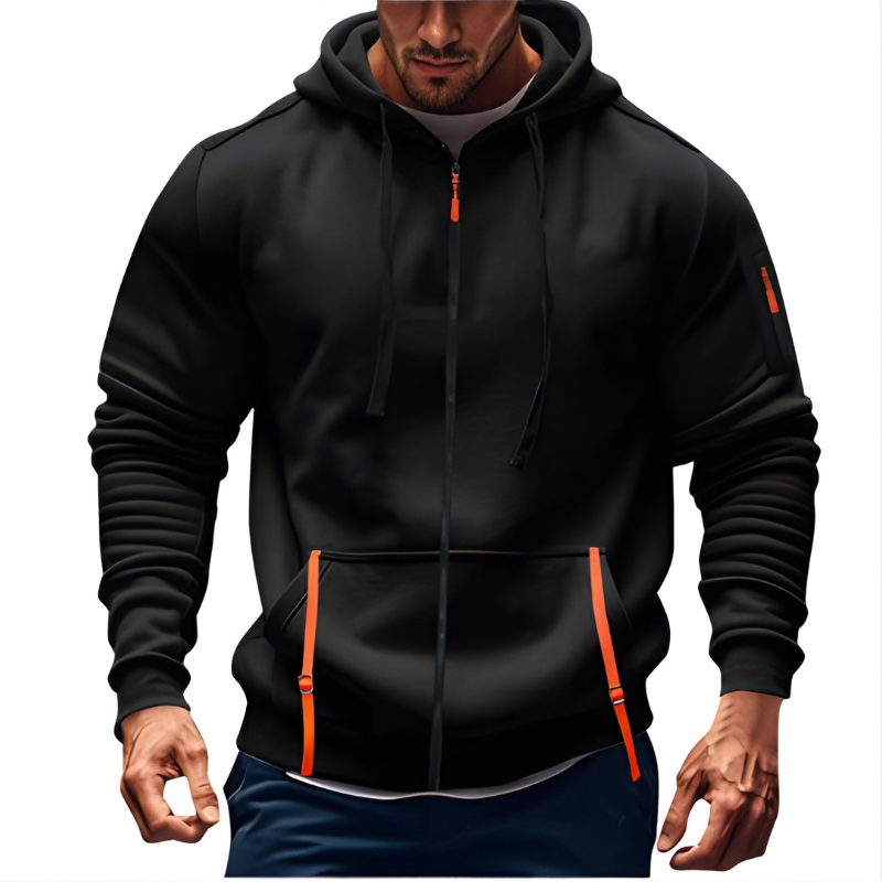 Heren Hoodie | Sportieve Zipper Sweater | Comfortabel & Casual Kleding