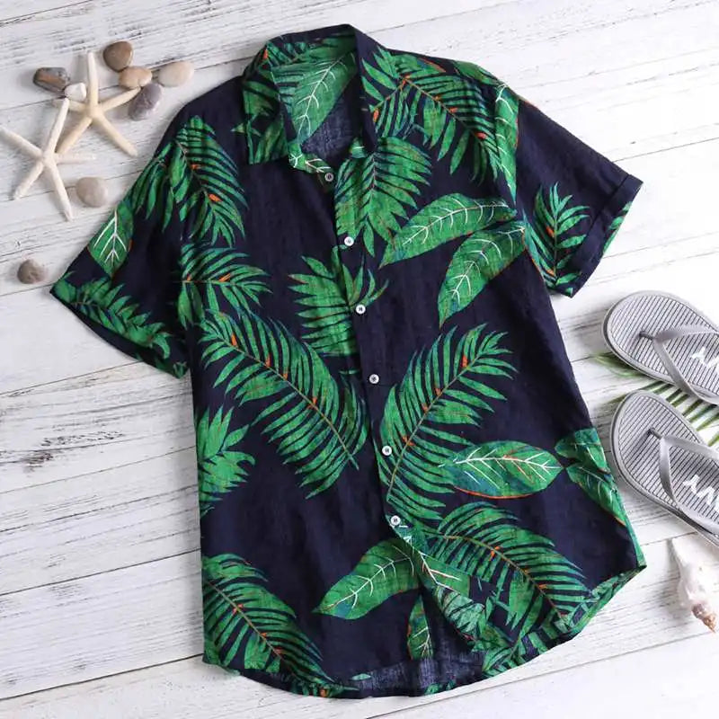 Heren Shirt | Retro | Tropisch | Korte Mouw | Zomer