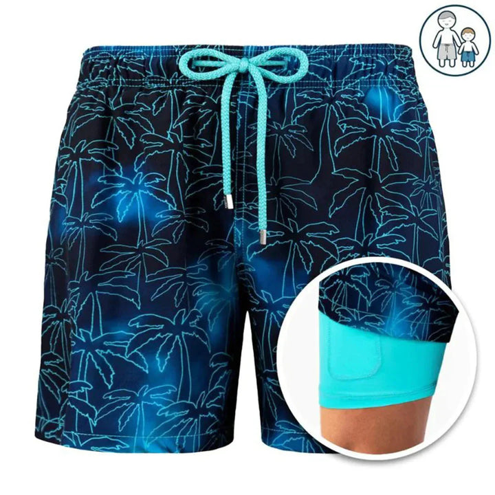 Heren Zwembroek | Straight | Trekkoord | Zomer